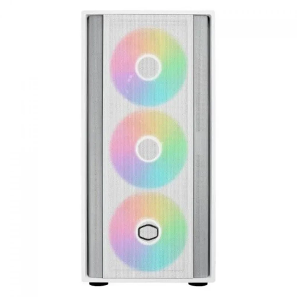 Imagem 5 de 5 do produto Gabinete Gamer Cooler Master Masterbox 600, Mid Tower, Vidro Temperado, Atx, Sem Fonte, Com 3 Fans ARGB, White, Mb600-wgnn-s00
