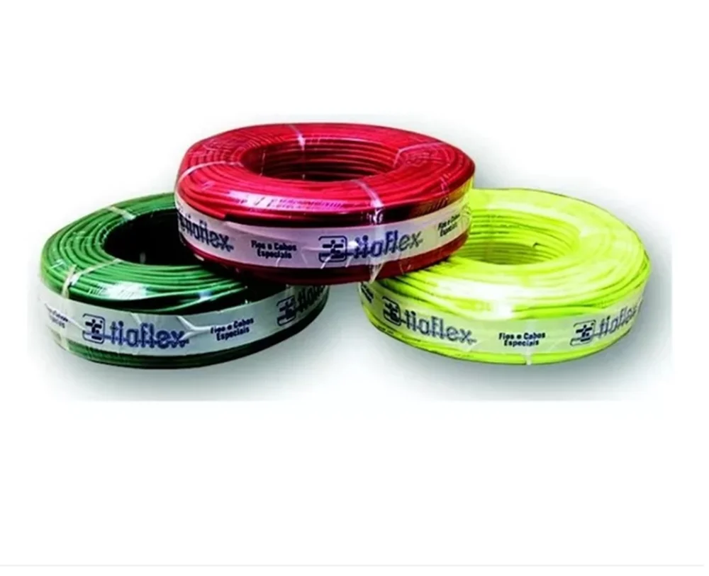 Imagem 4 de 5 do produto Cabo Audio Frequência Guitarra 1 X 0,20mm2  Verm  Rl 100 Mts