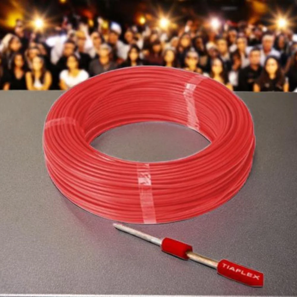 Imagem 5 de 5 do produto Cabo Audio Frequência Guitarra 1 X 0,20mm2  Verm  Rl 100 Mts