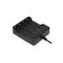 Kit Carregador Duplo 4 Slot Bateria 26650, 18650 8 Baterias - Carre + 8 Baterias Douradas