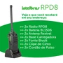 2x Radio Comunicador Vhf Ht Walkie Talkie Profissional Rpd8 Intelbras