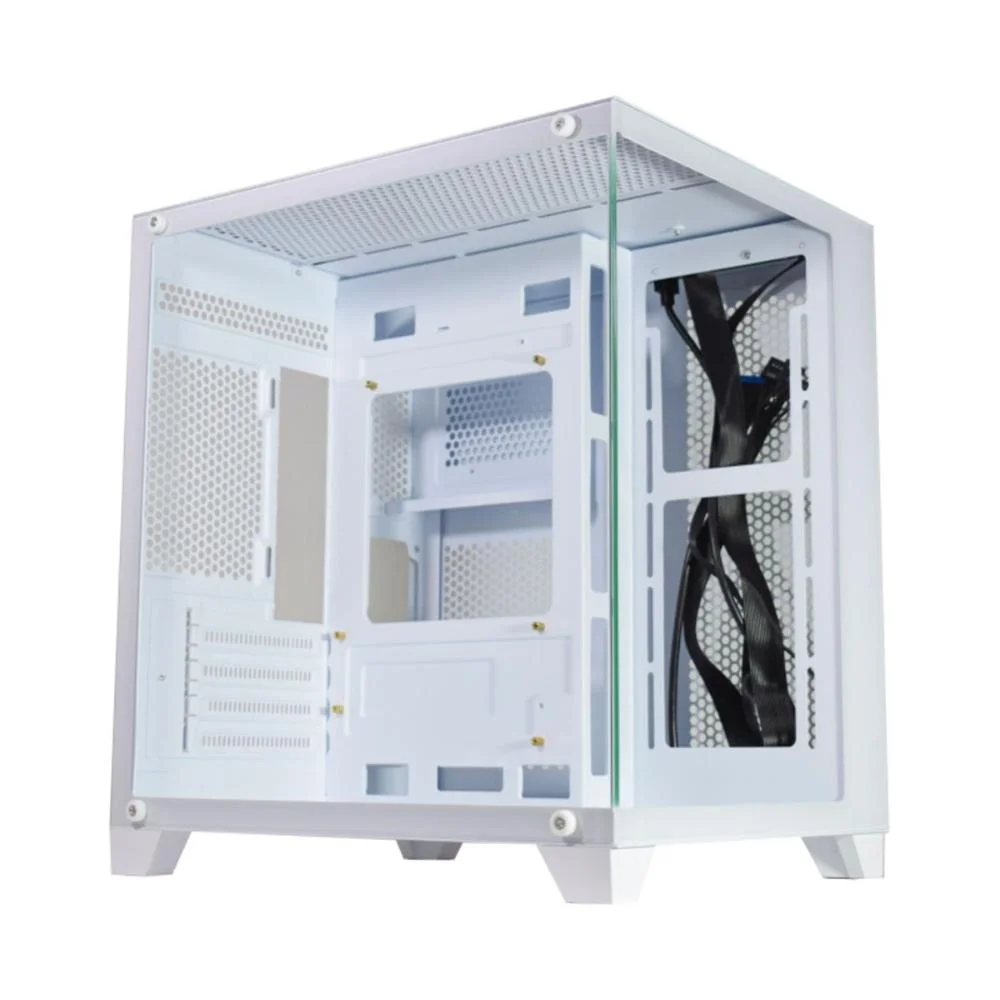 Gabinete Gamer Aquário K-mex Cg-w830 Micro Branco Sem Fonte