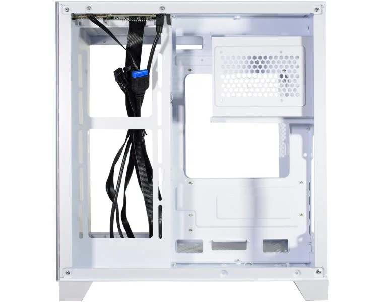 Imagem 2 de 5 do produto Gabinete Gamer Aquário K-mex Cg-w830 Micro Branco Sem Fonte