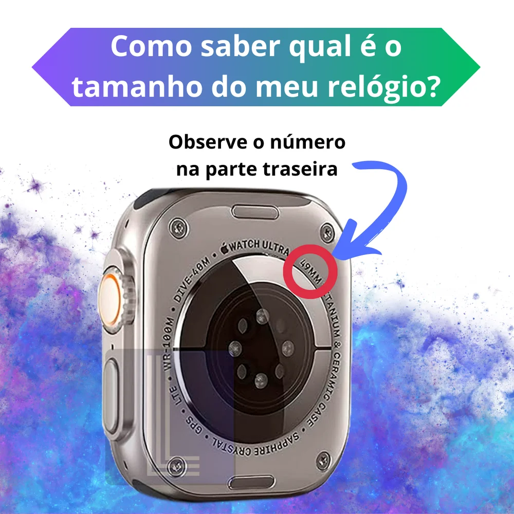 Imagem 5 de 5 do produto Pulseira Inox Elos Compatível Apple Watch Ultra Iwo Microwear Cor: Dourado tamanho:42/44/45/47/49mm