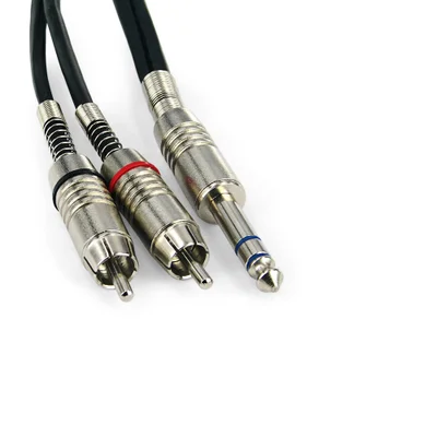 Cabo P10 Estereo Para 2 Rca Macho Santo Angelo - 15 Metros