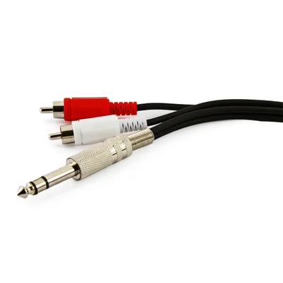 Cabo P10 Estereo Para 2 Rca - 5 Metros