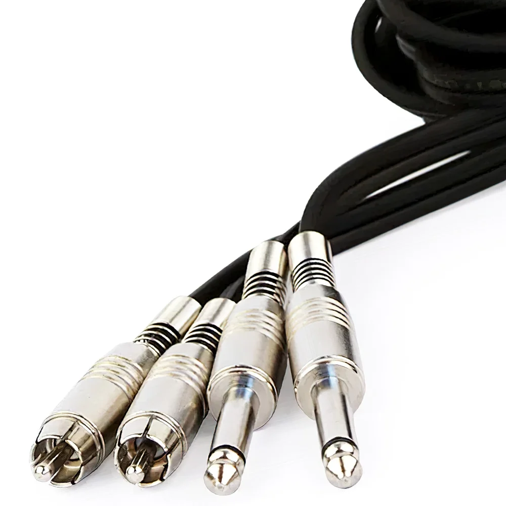 Imagem 3 de 5 do produto Cabo 2 P10 Mono Para 2 Rca Santo Angelo - 25 Metros