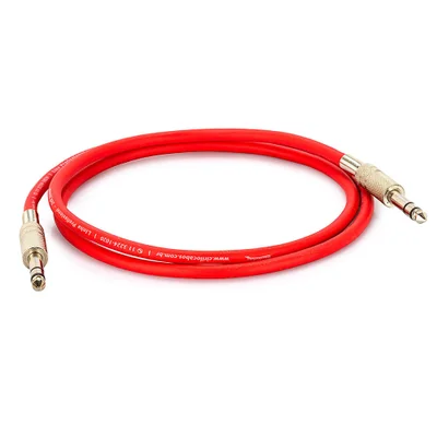 Cabo P10 Para P10 Estéreo - Vermelho 10 Metros