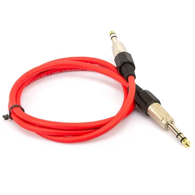 Cabo P10 Estereo Profissional - Vermelho 40 Metros