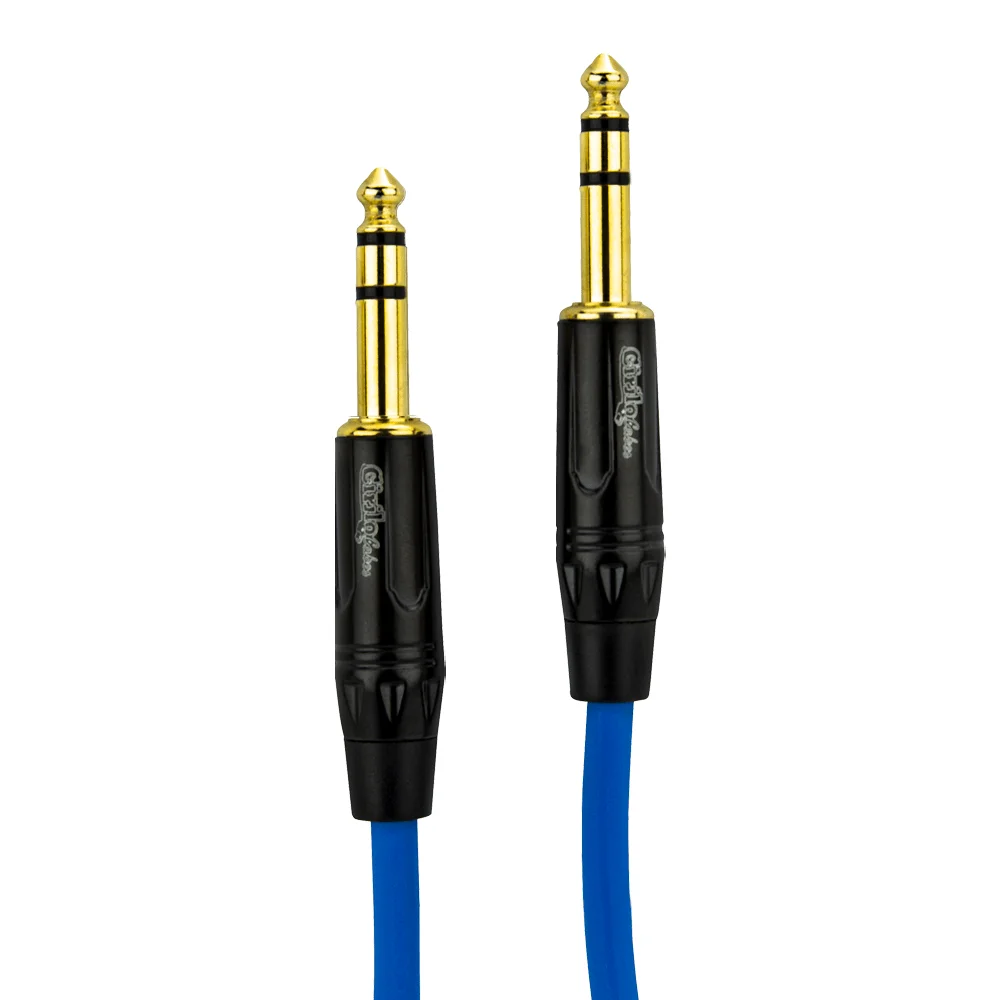 Imagem 2 de 2 do produto Cabo P10 Para P10 Estereo Profissional - Azul 10 Metros