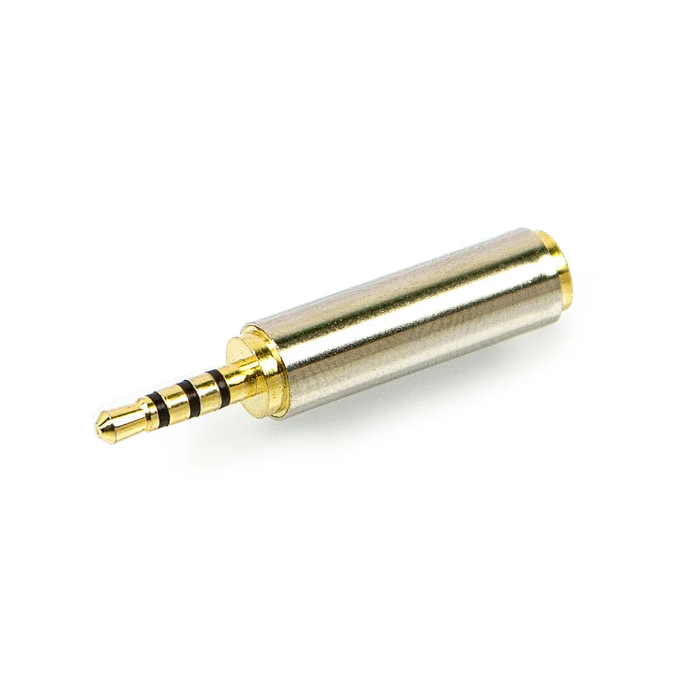 Imagem 4 de 4 do produto Adaptador P2 Fêmea Para P1 Macho - Banhado Em Ouro