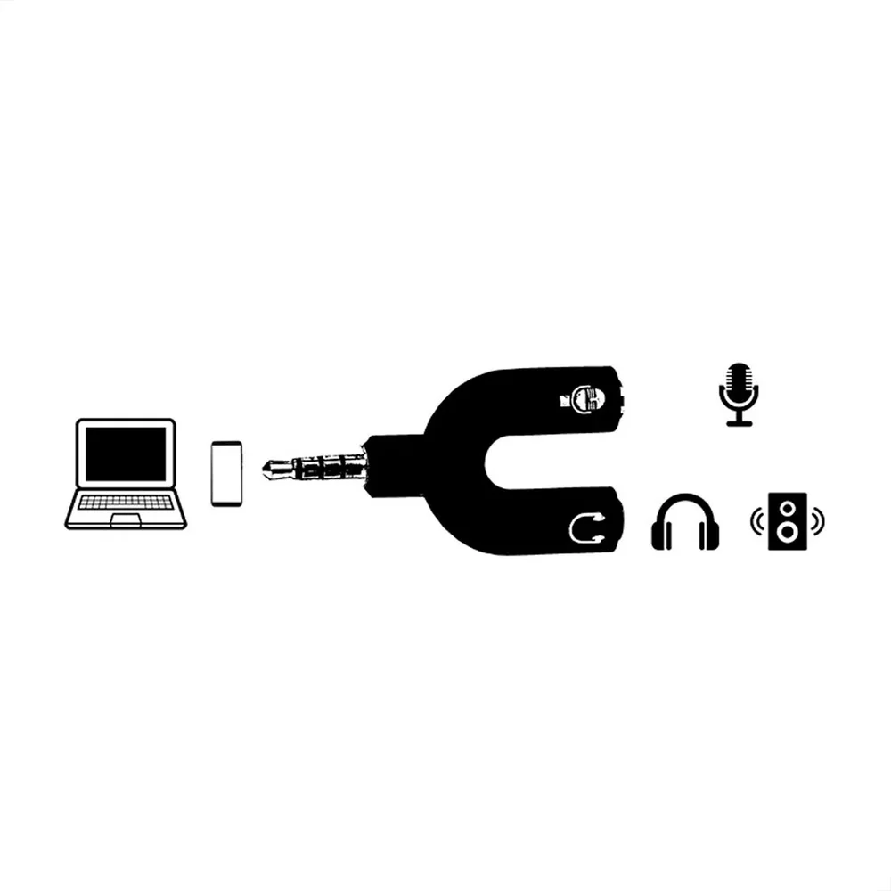 Imagem 2 de 5 do produto Mini Adaptador Y P2 P3 - Fone E Microfone