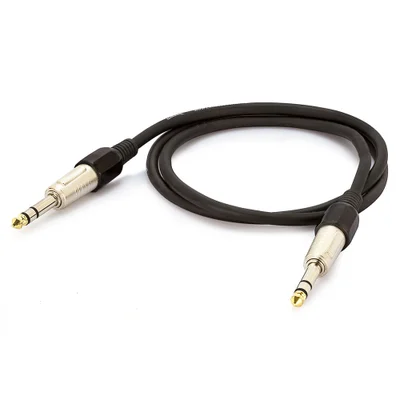 Cabo P10 Para P10 Estereo Profissional - Preto 45 Metros