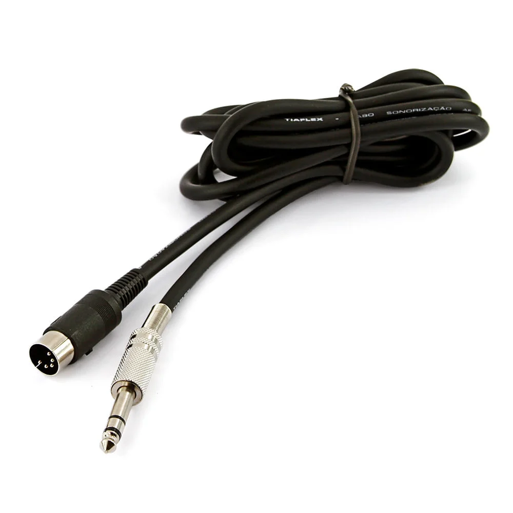 Imagem 2 de 2 do produto Cabo Din Para P10 Estereo - 5 Metros