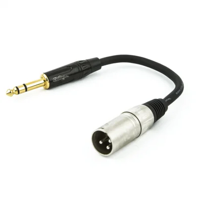 Cabo Xlr Para P10 Profissional Estereo - 80 Cm