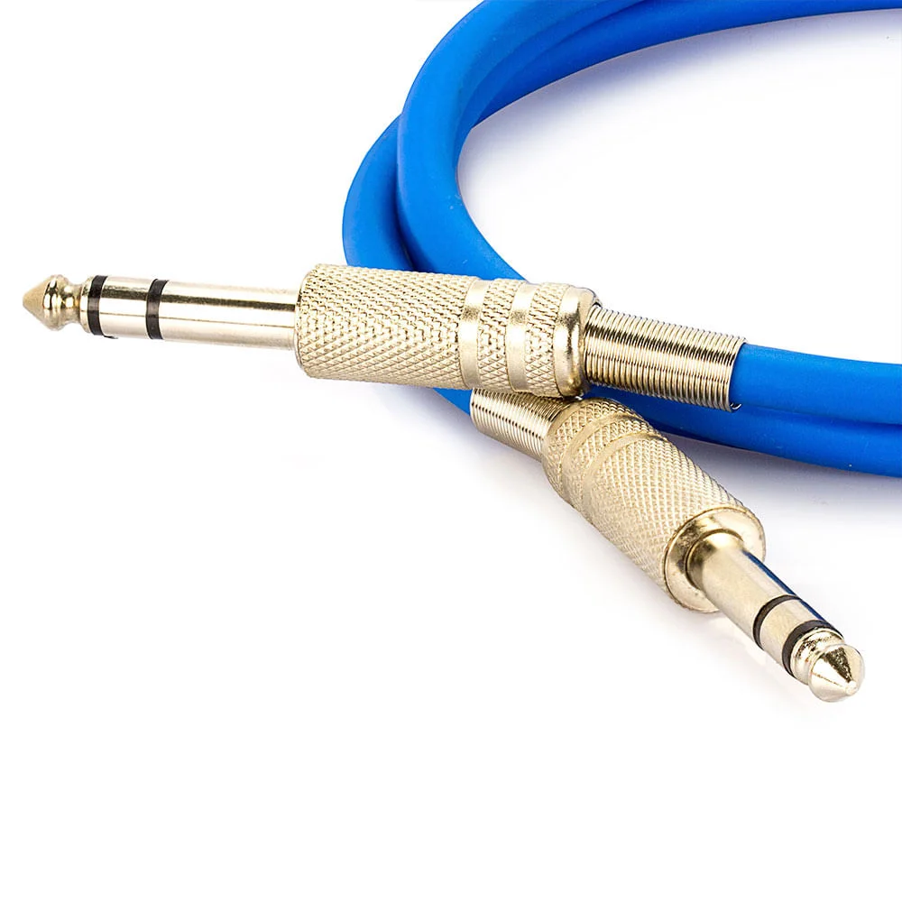 Imagem 3 de 3 do produto Cabo P10 Para P10 Estéreo - Azul 10 Metros