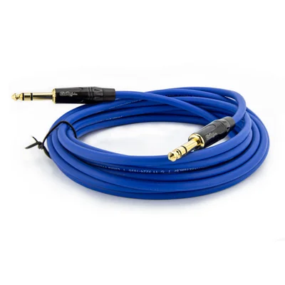 Cabo P10 Para P10 Estereo Profissional - Azul 40 Metros