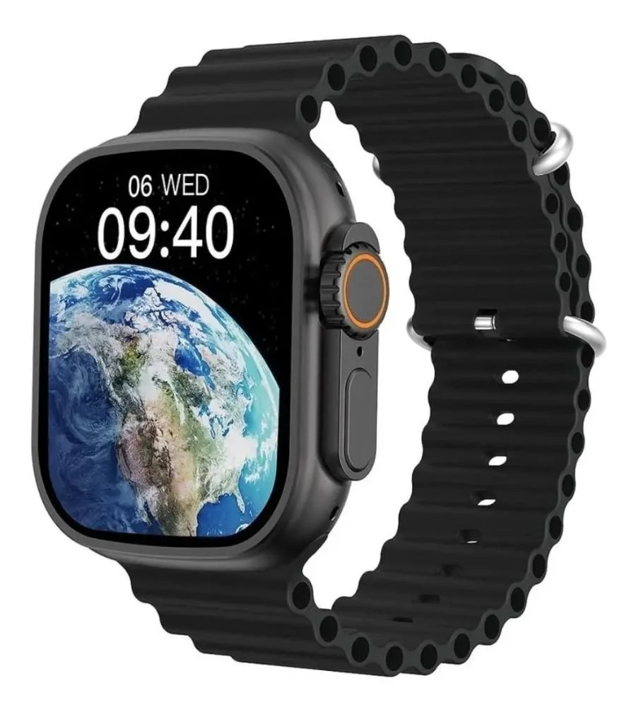 Smartwatch Hw9 Ultra Max Amoled Series 9 Digital 2.2 49mm 8 2 Multiiras - Preto Smartwatch Hw9 Ultra Max Amoled Series 9 Digital 2.2 49mm 8 2 Multiiras - Preto