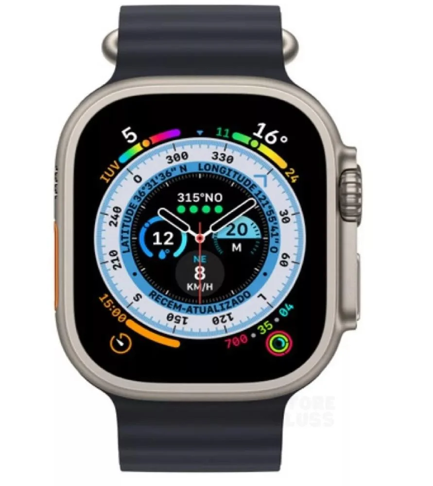 Smartwatch Hw9 Ultra Max Amoled Series 9 Digital 2.2 49mm 8 2 Multiiras - Preto Smartwatch Hw9 Ultra Max Amoled Series 9 Digital 2.2 49mm 8 2 Multiiras - Preto