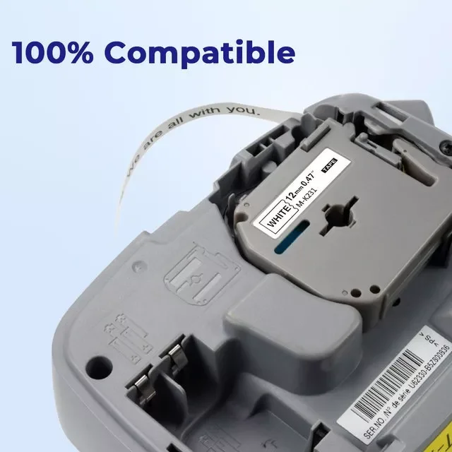 Imagem 4 de 4 do produto Fita Compatível Brother M231 Mk231 T 12mm Pt 80 70 90