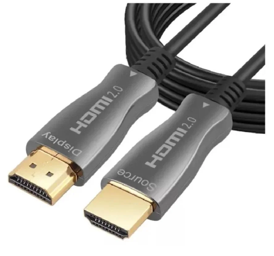 Imagem 2 de 3 do produto Cabo HDMI Fibra Ótica Ou Fibra Óptica 2.0 4k 20 Metros
