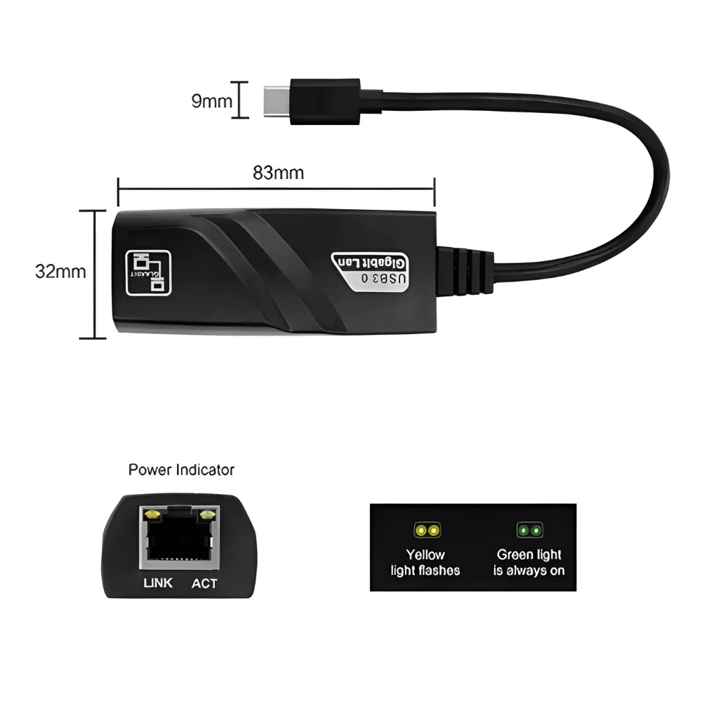 Imagem 5 de 5 do produto Adaptador Usb-c Para Rj45 10/100/1000