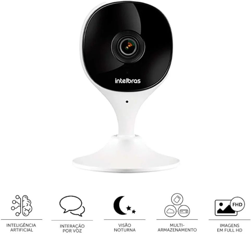 Imagem 2 de 4 do produto Kit 3 Câmeras Wi-fi Imx C Intelbras Gravador Nvr Nvd 1404 4 Canais + Hd 1tb