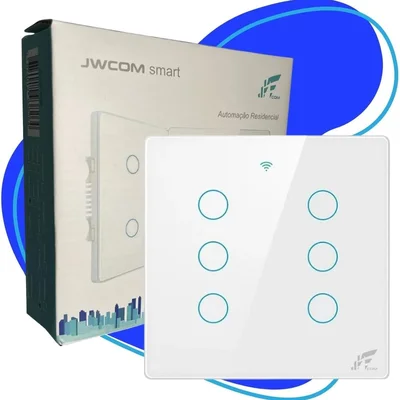 Interruptor 6 Botões  Wifi 4x4 Instalação Com Ou Sem Neutro.