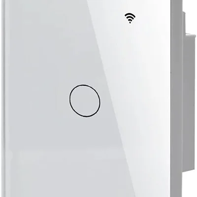 Interruptor Wifi Touch 1 Botão Tuya Alexa Sem Neutro Rf433 Preto - Sa-rf268a-pt