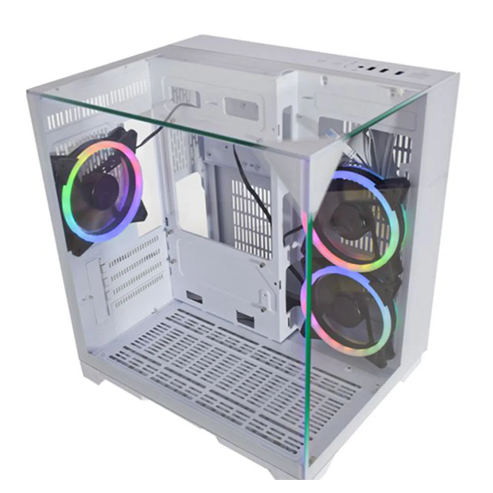 Imagem 4 de 5 do produto Gabinete Aquário Visão Inifinita White Cg-w3d3 Micro Atx