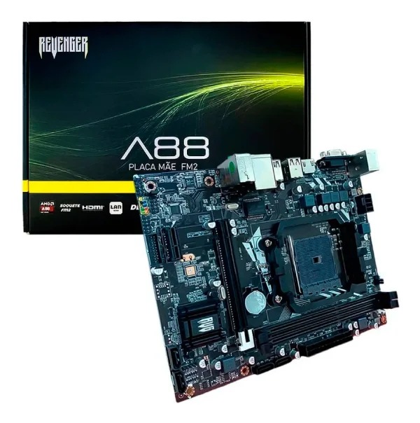 Placa Mãe Fm2/fm2 Séries Cp Clipset Amda68 A88 16gb Usb 3.0 4