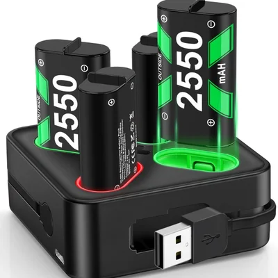 Beboncool 4x2550mah Bateria Recarregável Para XBOX One + Usb.