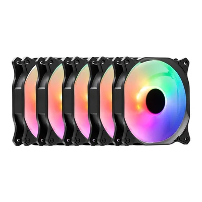 Kit 5 Cooler Fan Tgt Multi 5x120mm LED RGB 1200rpm - Tgt-mrg120-RGB5