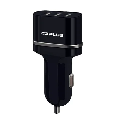 Carregador Veicular 3 Portas Usb 3.1a, Preto - Ucv-30bk - C3tech