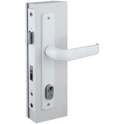Fechadura Perfil Estreito  Externa 20mm Branca 110959-z Zeb Arouca