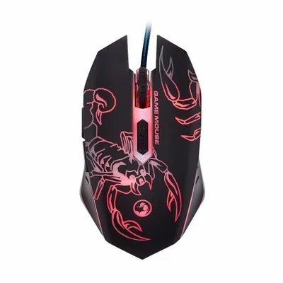 Mouse Marvo Gamer M316 Wired 6 Botões 2400 Dpi LED 7 Cores