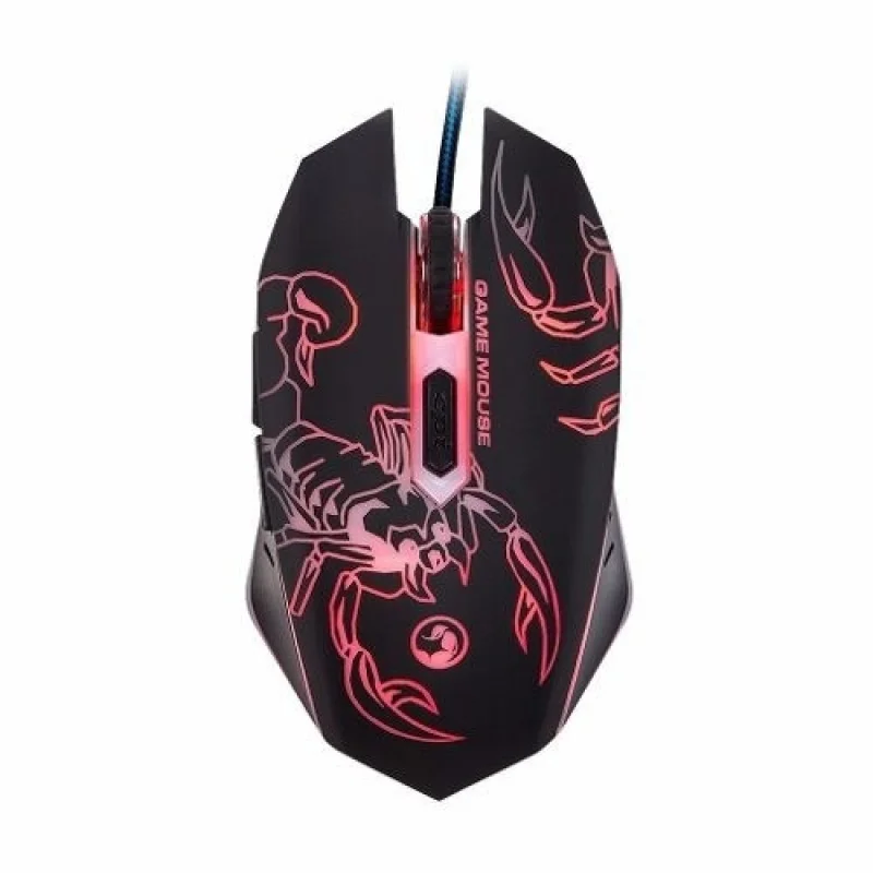 Mouse Marvo Gamer M316 Wired 6 Botões 2400 Dpi LED 7 Cores