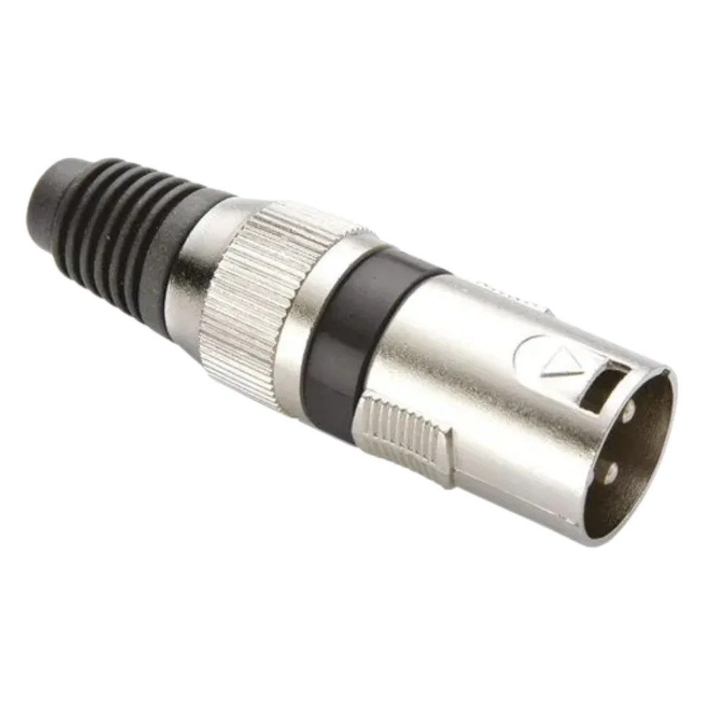 Imagem 2 de 3 do produto Conector Cannon Macho Corpo Metálico Ys1058a Preto Genérico - Pct / 5