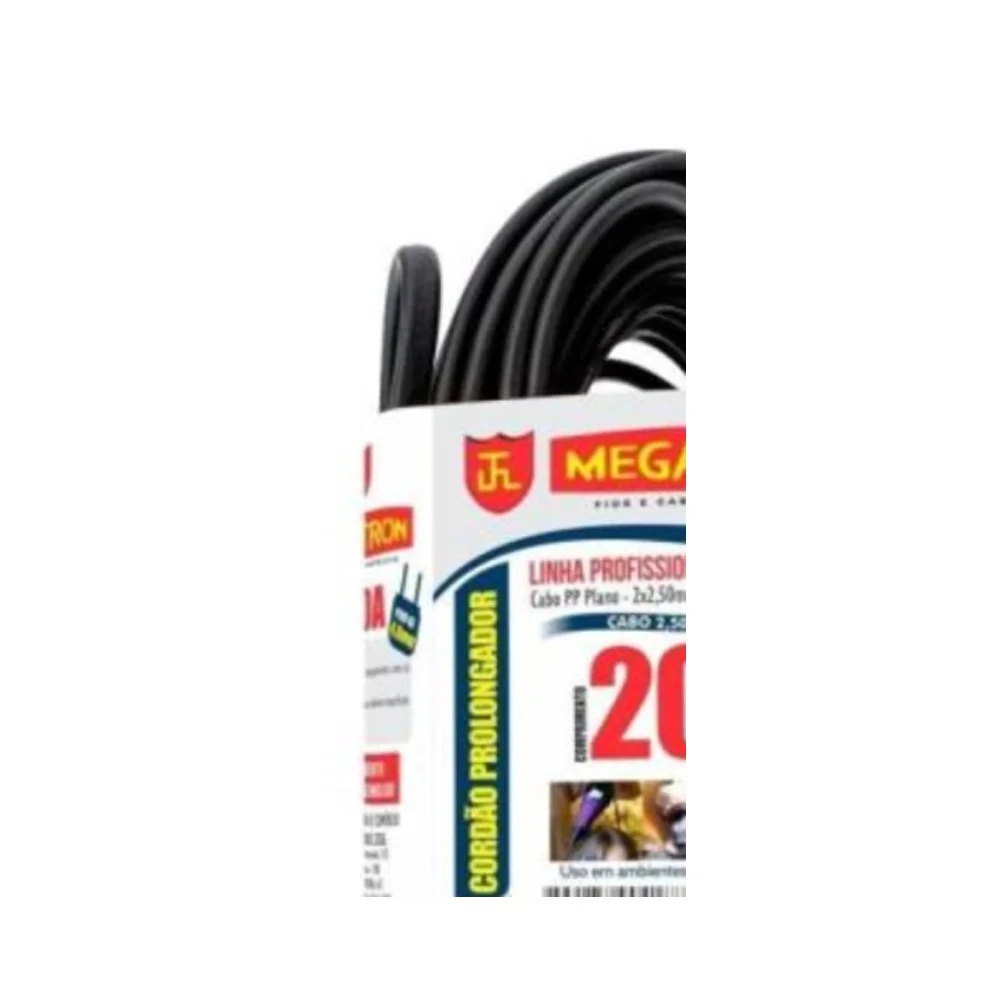 Imagem 4 de 5 do produto Cabo Prolongador 20a 2p 20 Metros Megatron
