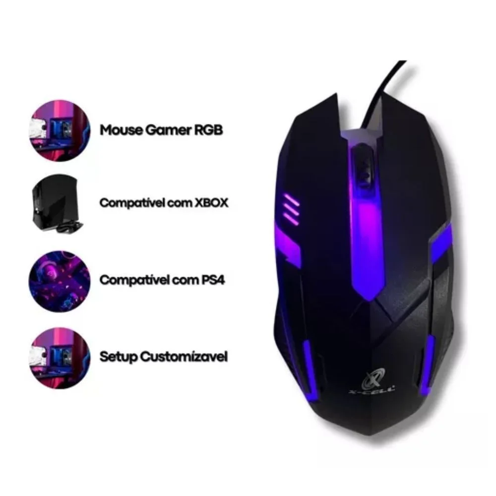 Imagem 2 de 4 do produto Kit Teclado + Mouse Gamer Xc-cb-05