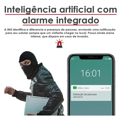 Kit 3 Câmera Segurança Imx Wifi Fullhd Intelbras Cartão 32gb — foto 3