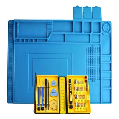 Manta Antiestatica Grande + Kit 36 Chave Manutenção Celular, Tablets E Notebooks