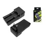 Kit Carregador De Bateria Bivolt 18500 Mais 4 Bateria - Carre + 4 Baterias Dourada