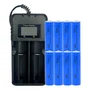 Kit Carregador + 8 Bateria 9800mah 18650 4,2v Recarregável 1