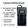 Kit Carregador + 8 Bateria 9800mah 18650 4,2v Recarregável 1
