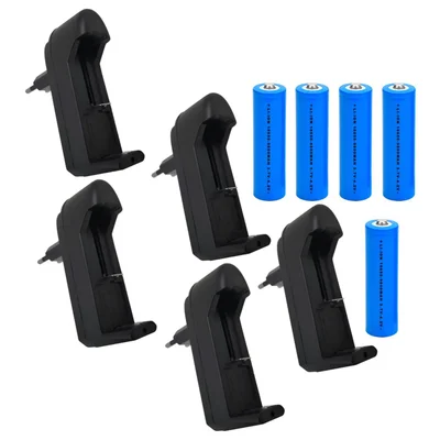 Kit 5 Bateria 18650 Pilha Recarregável Li-ion 3.7v A 4.2v 5