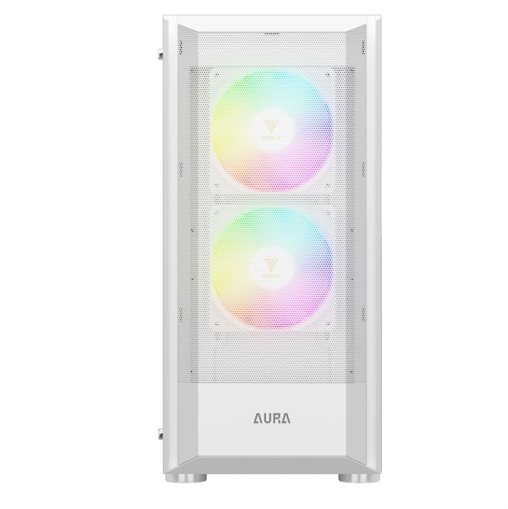 Imagem 3 de 5 do produto Gabinete Gamer Gamdias Aura Gc6 Wh ARGB, Mid-tower, Vidro Temp, 3 Fans, White - Aura Gc6 Wh ARGB