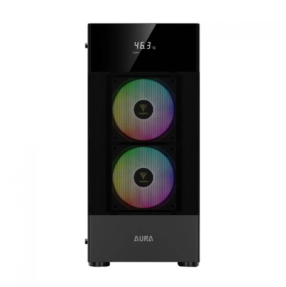 Imagem 5 de 5 do produto Gabinete Gamer Gamdias Aura Gc5 ARGB, Mid-tower, Vidro Temp, 3 Fans, Black - Aura Gc5 ARGB Bk