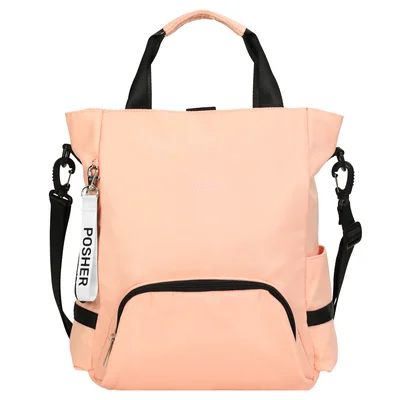 Bolsa Mochila 2 Em 1 Antifurto Posher Lily Pink