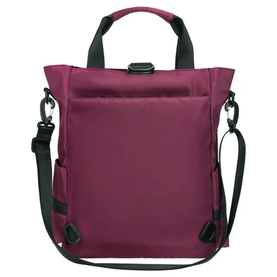 Bolsa Mochila 2 Em 1 Antifurto Posher Lily Vinho — foto 2